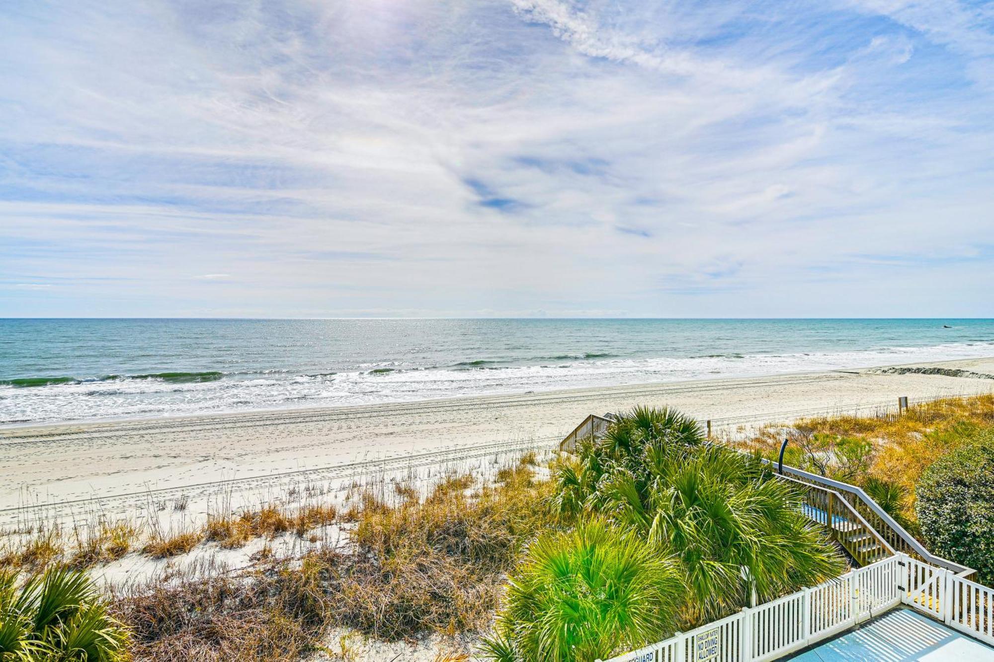 On-The-Beach Escape Oceanfront In Surfside! マートルビーチ エクステリア 写真